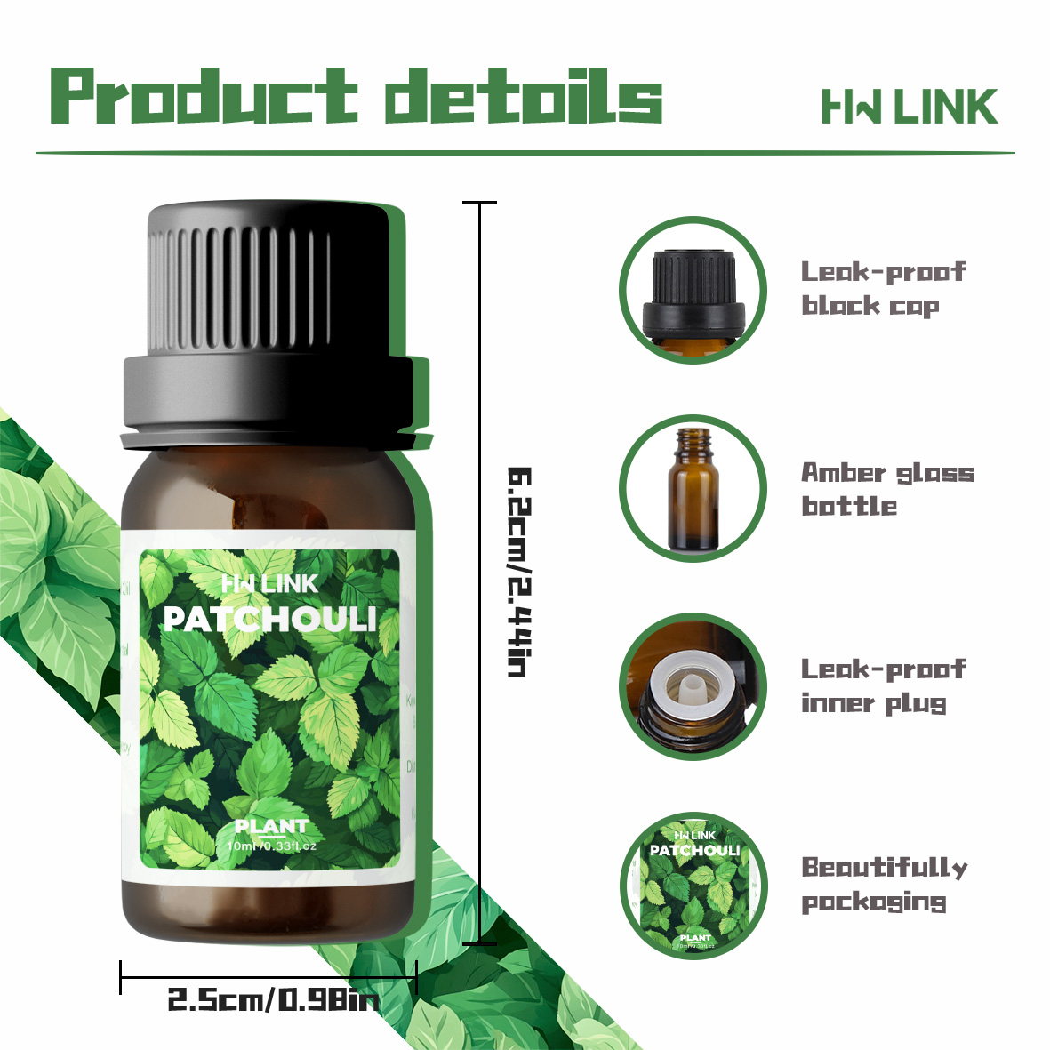 10ml Patchouli etherische olië - Aromatherapy Diffuser recensie en prijs